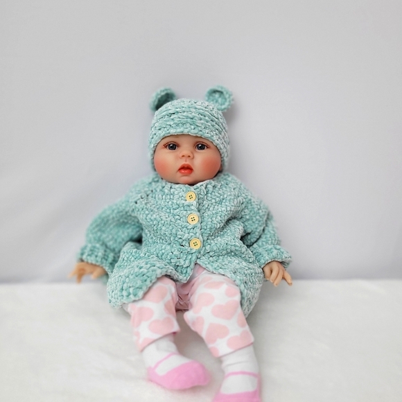 Crochet Baby Sweater and Hat Set - Picture 1 of 12